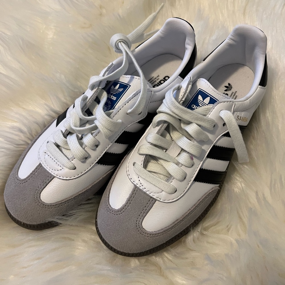 Adidas Samba white and grey sneakers